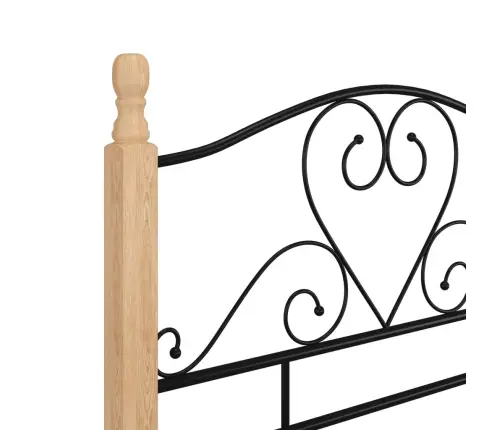 Gultas Rāmis, Melns, 90X200 Cm, Metāls Vidaxl