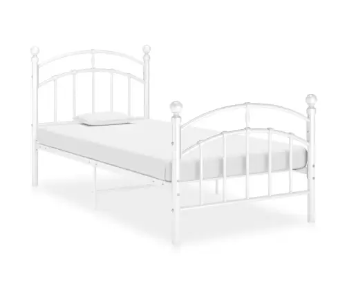 Gultas Rāmis, Balts Metāls, 100X200 Cm Vidaxl