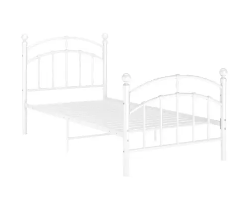 Gultas Rāmis, Balts Metāls, 100X200 Cm Vidaxl