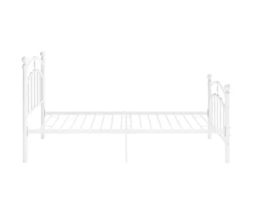 Gultas Rāmis, Balts Metāls, 100X200 Cm Vidaxl