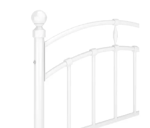 Gultas Rāmis, Balts Metāls, 100X200 Cm Vidaxl