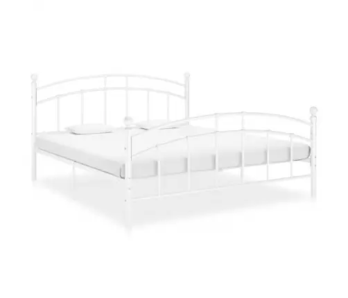 Gultas Rāmis, Balts Metāls, 160X200 Cm Vidaxl