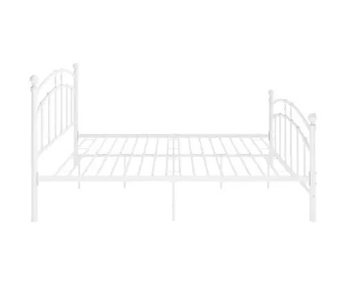Gultas Rāmis, Balts Metāls, 160X200 Cm Vidaxl