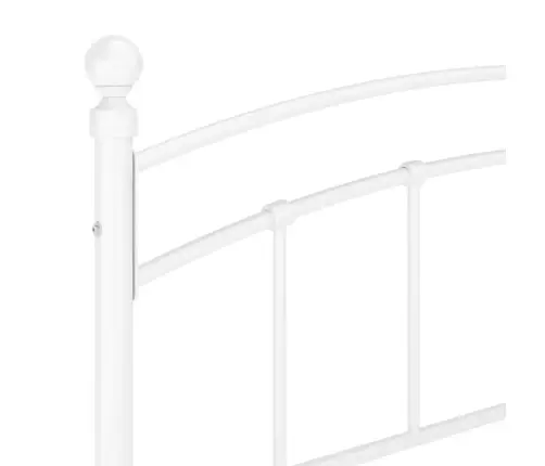 Gultas Rāmis, Balts Metāls, 160X200 Cm Vidaxl