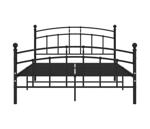 Gultas Rāmis, Melns Metāls, 200X200 Cm Vidaxl