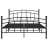 Gultas Rāmis, Melns Metāls, 200X200 Cm Vidaxl