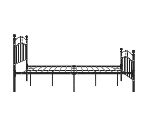 Gultas Rāmis, Melns Metāls, 200X200 Cm Vidaxl