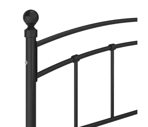 Gultas Rāmis, Melns Metāls, 200X200 Cm Vidaxl