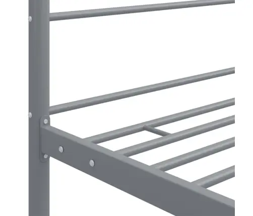 Baldahhiiniga Voodiraam, Hall, Metall, 140 X 200 Cm