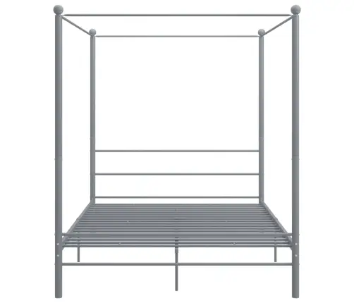 Baldahhiiniga Voodiraam, Hall, Metall, 160 X 200 Cm