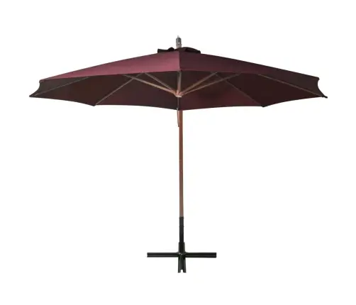 Kabantis Sodo Skėtis Su Stulpu, Raudonas, 3,5X2,9M, Eglė