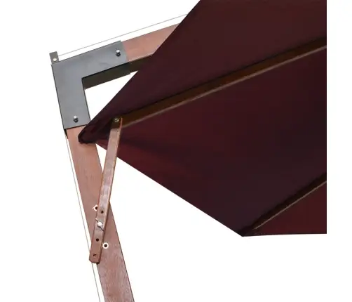 Kabantis Sodo Skėtis Su Stulpu, Raudonas, 3,5X2,9M, Eglė