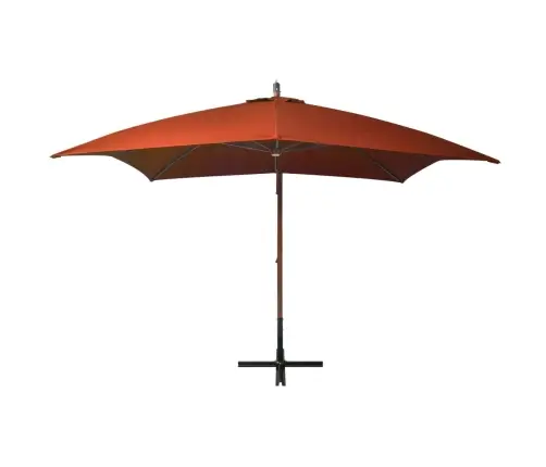 Saulessargs, Iekarams, 3X3 M, Egles Masīvkoka Kāts, Sarkanbrūns Vidaxl