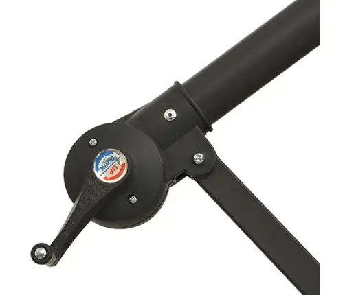 Gembinis Sodo Skėtis Nuo Saulės Su Led, Juodos Spalvos, 350Cm