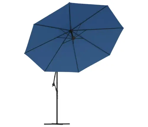 Saulessargs Ar Led Gaismām, 350 Cm, Debeszils Vidaxl