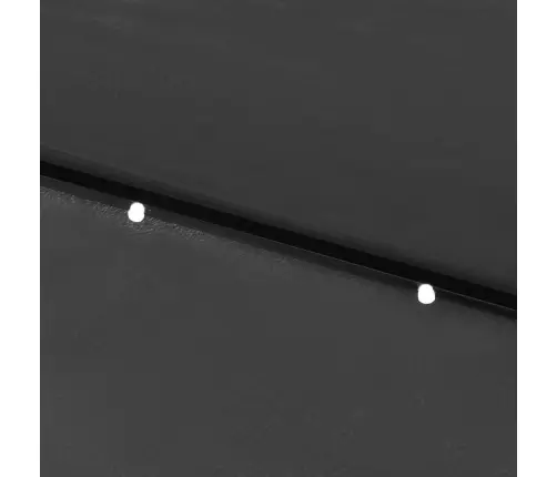 Saulessargs Ar Led Un Tērauda Kātu, 2X3 M, Antracītpelēks Vidaxl