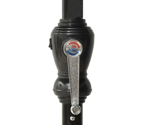 Saulessargs Ar Led Un Tērauda Kātu, 2X3 M, Pelēkbrūns Vidaxl