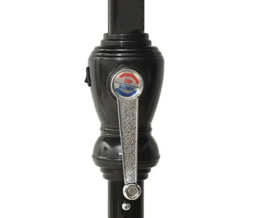 Skėtis Nuo Saulės Su Led Ir Plieniniu Stulpu, Mėlynas, 2X3M