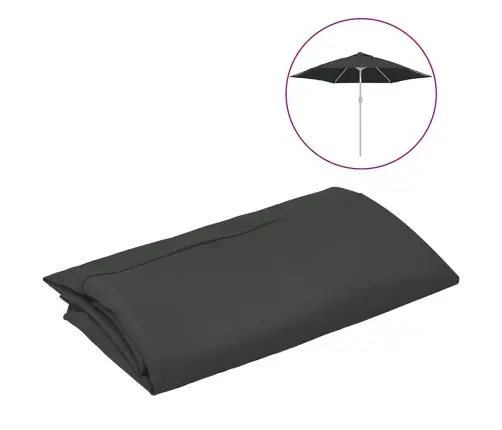 Saulessarga Rezerves Audums, Antracītpelēks, 300 Cm Vidaxl