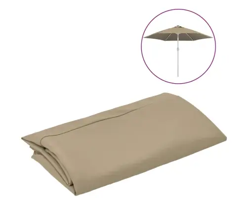 Saulessarga Rezerves Audums, Pelēkbrūns, 300 Cm Vidaxl