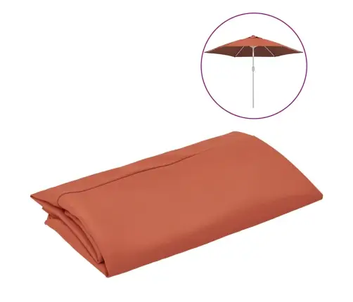 Saulessarga Rezerves Audums, Sarkanbrūns, 300 Cm Vidaxl