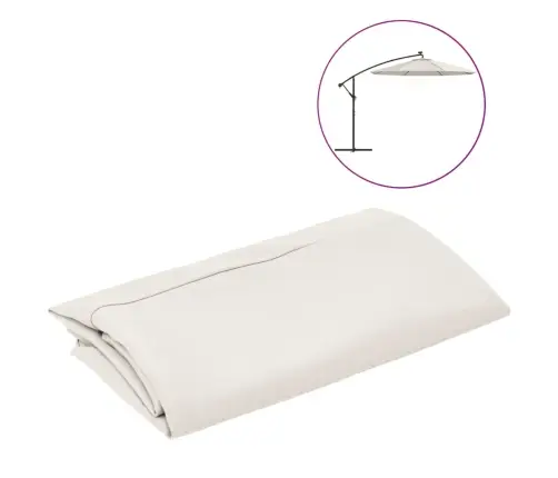 Saulessarga Rezerves Audums, Smilšu Balts, 300 Cm Vidaxl