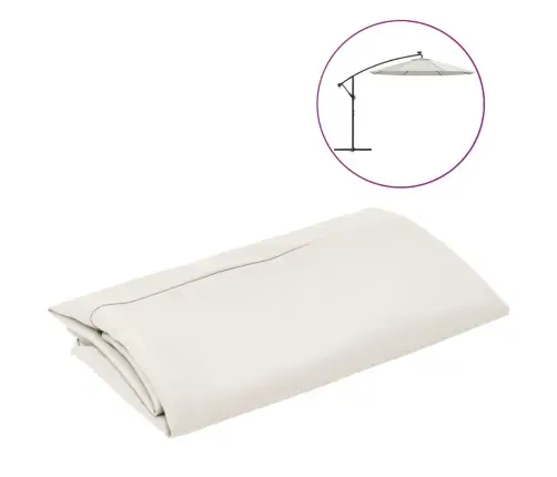 Saulessarga Rezerves Audums, Smilšu Balts, 350 Cm Vidaxl