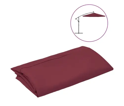 Saulessarga Rezerves Audums, Bordo Sarkans, 350 Cm Vidaxl