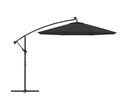 Saulessarga Rezerves Audums, Melns, 350 Cm Vidaxl