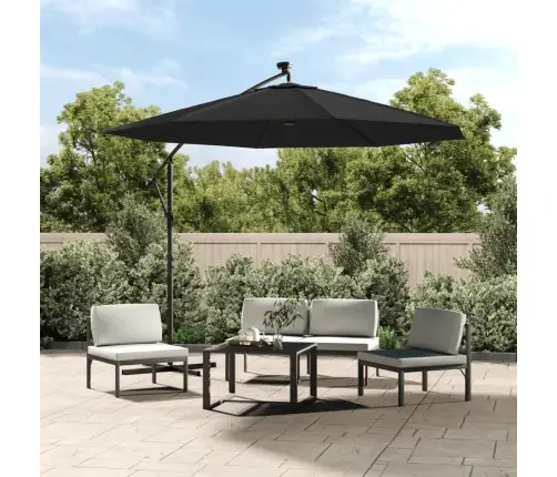 Saulessarga Rezerves Audums, Melns, 350 Cm Vidaxl