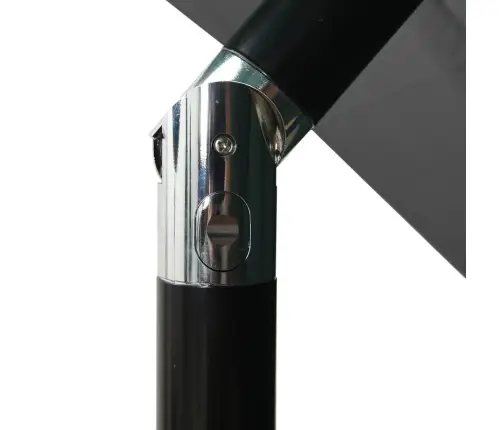 3-Līmeņu Saulessargs Ar Alumīnija Kātu, 2,5X2,5 M, Pelēks Vidaxl