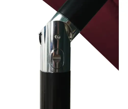 3-Līmeņu Saulessargs Ar Alumīnija Kātu, 2,5X2,5 M, Vīnsarkans Vidaxl