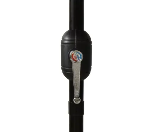 3-Līmeņu Saulessargs Ar Alumīnija Kātu, 3 M, Melns Vidaxl