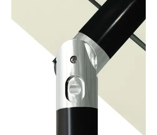 3-Līmeņu Saulessargs Ar Alumīnija Kātu, 3,5 M, Smilšu Krāsā Vidaxl