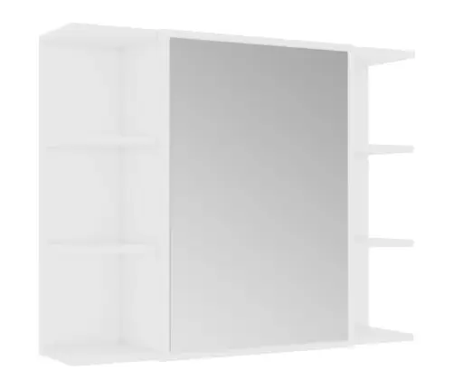 Vonios Kambario Baldų Komplektas, 3 Dalių, Baltas, Mediena