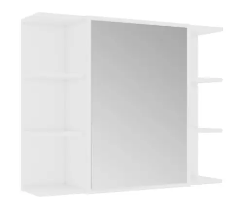 Vonios Kambario Baldų Komplektas, 3 Dalių, Baltas, Mediena