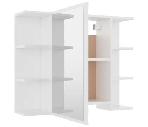 Vonios Kambario Baldų Komplektas, 3 Dalių, Baltas, Mediena