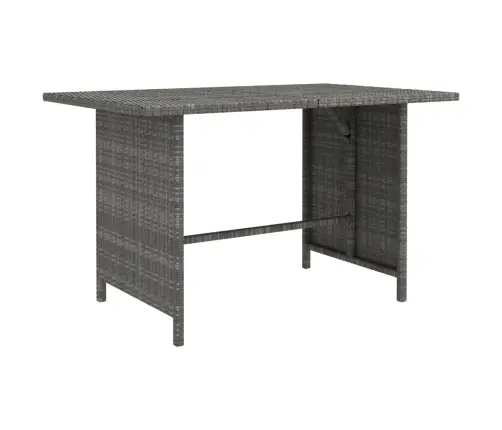 Dārza Galds, 110X70X65 Cm, Pelēka Pe Rotangpalma Vidaxl Dārza Galds, 110X70X65 Cm, Pelēka Pe Rotangpalma Vidaxl