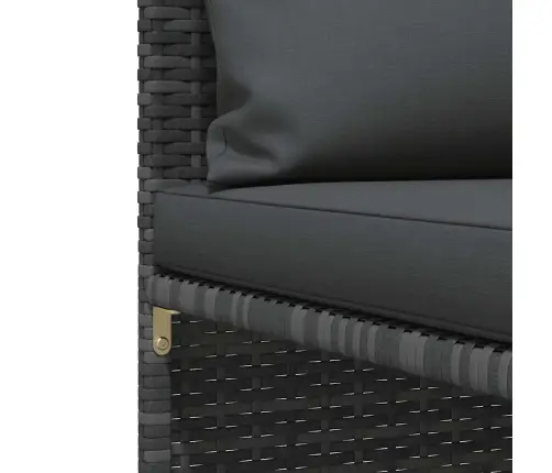 4-Daļīgs Dārza Dīvāna Komplekts Ar Matračiem, Pe Rotangpalma Vidaxl