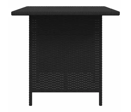 Dārza Galds, 110X70X65 Cm, Melna Pe Rotangpalma Vidaxl