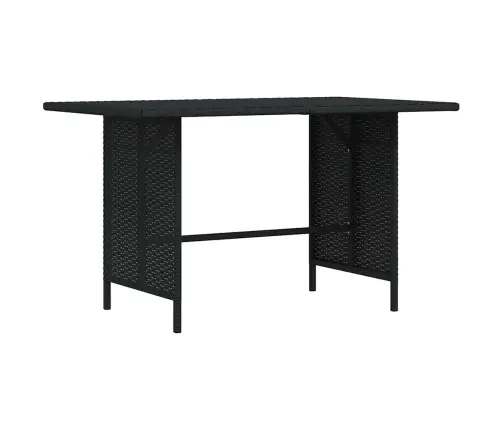 Dārza Galds, 110X70X65 Cm, Melna Pe Rotangpalma Vidaxl