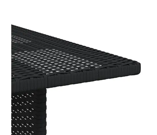 Dārza Galds, 110X70X65 Cm, Melna Pe Rotangpalma Vidaxl