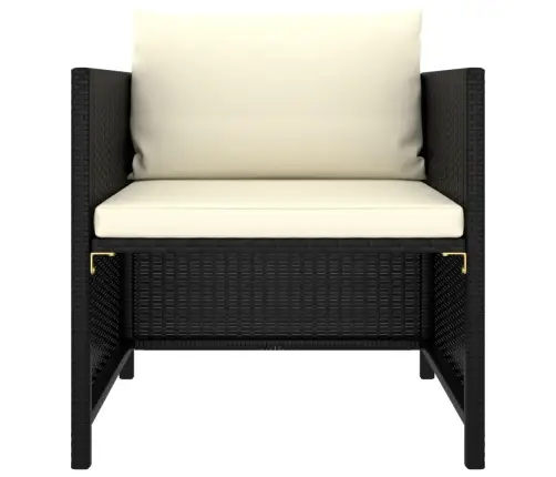 4-Daļīgs Dārza Dīvānu Komplekts Ar Matračiem, Pe Rotangpalma Vidaxl