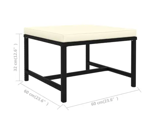 4-Daļīgs Dārza Dīvānu Komplekts Ar Matračiem, Pe Rotangpalma Vidaxl