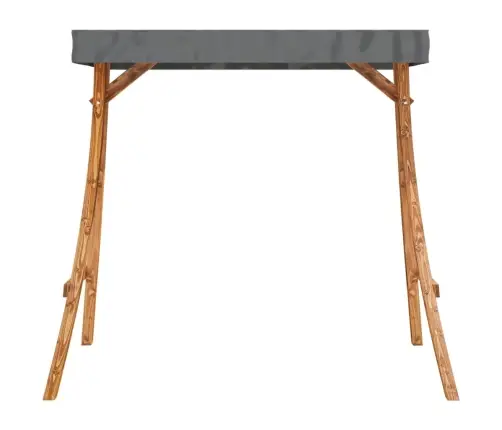 Sūpynių Rėmas Su Antracito Spalvos Stogeliu, Mediena