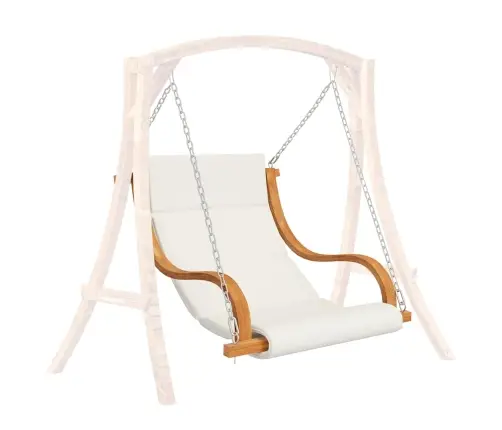 Šūpuļkrēsls Bez Šūpoļu Rāmja Ar Matraci, Liekts Koks Vidaxl