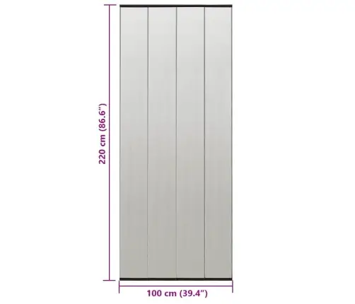 Kukaiņu Siets Durvīm, Melns, 100X220 Cm, Poliesters Vidaxl