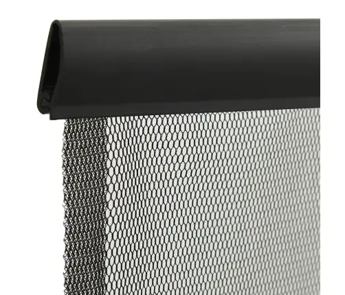 Kukaiņu Siets Durvīm, Piecdaļīgs, Melns, 120X240 Cm Vidaxl