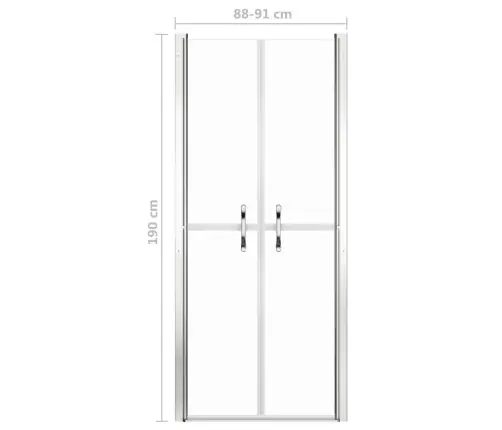 Dušinurga Uks, Läbipaistev, Esg, 91 X 190 Cm