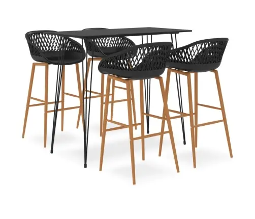 5-Osaline Baarikomplekt, Must